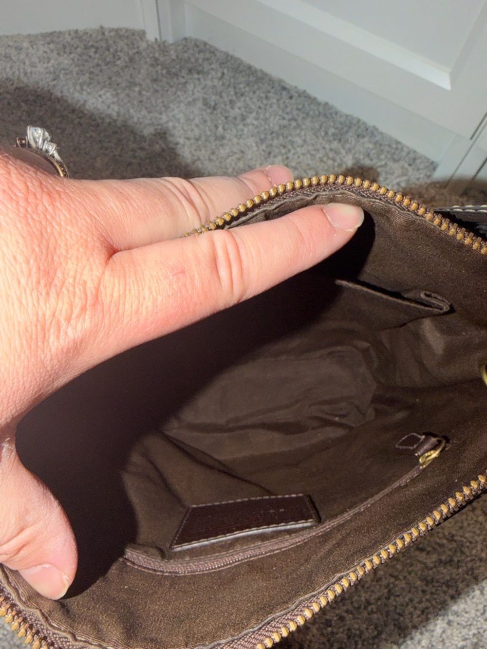Vintage Coach F10387 Hobo Crossbody Patch Work - Picture 7 of 11